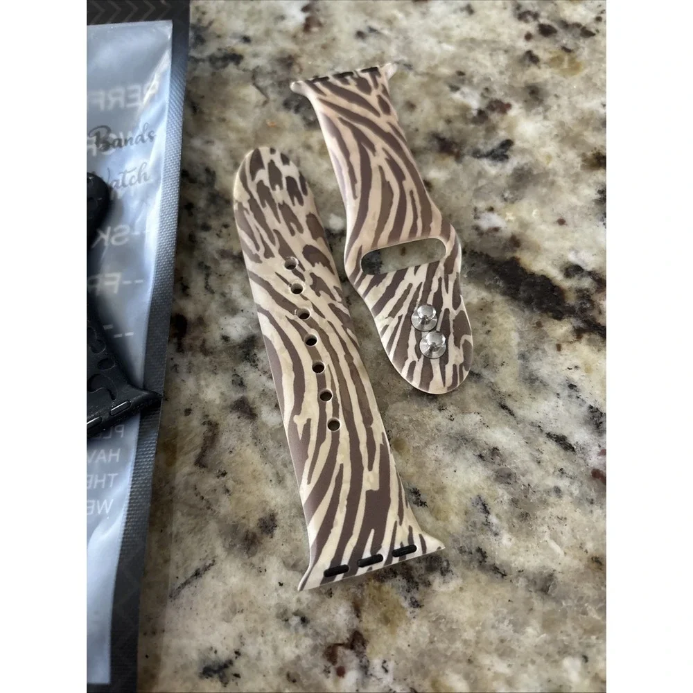 3 Animal Print Watch Band Size 38‎ 4041 Black&White 2 Are New Otheike New3324